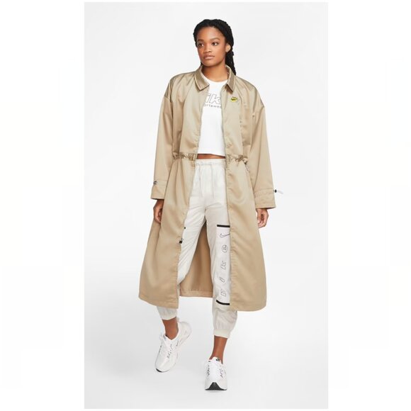 Nike Sportswear Icon Clash Satin Long Jacket - Picture 12 of 14